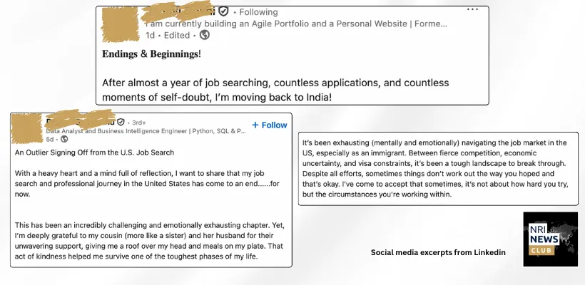 A collage of social media excerpts from Linkedin